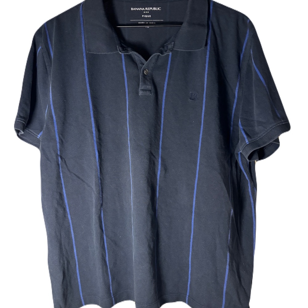 Banana Republic Blue Polo Shirt Classic Style